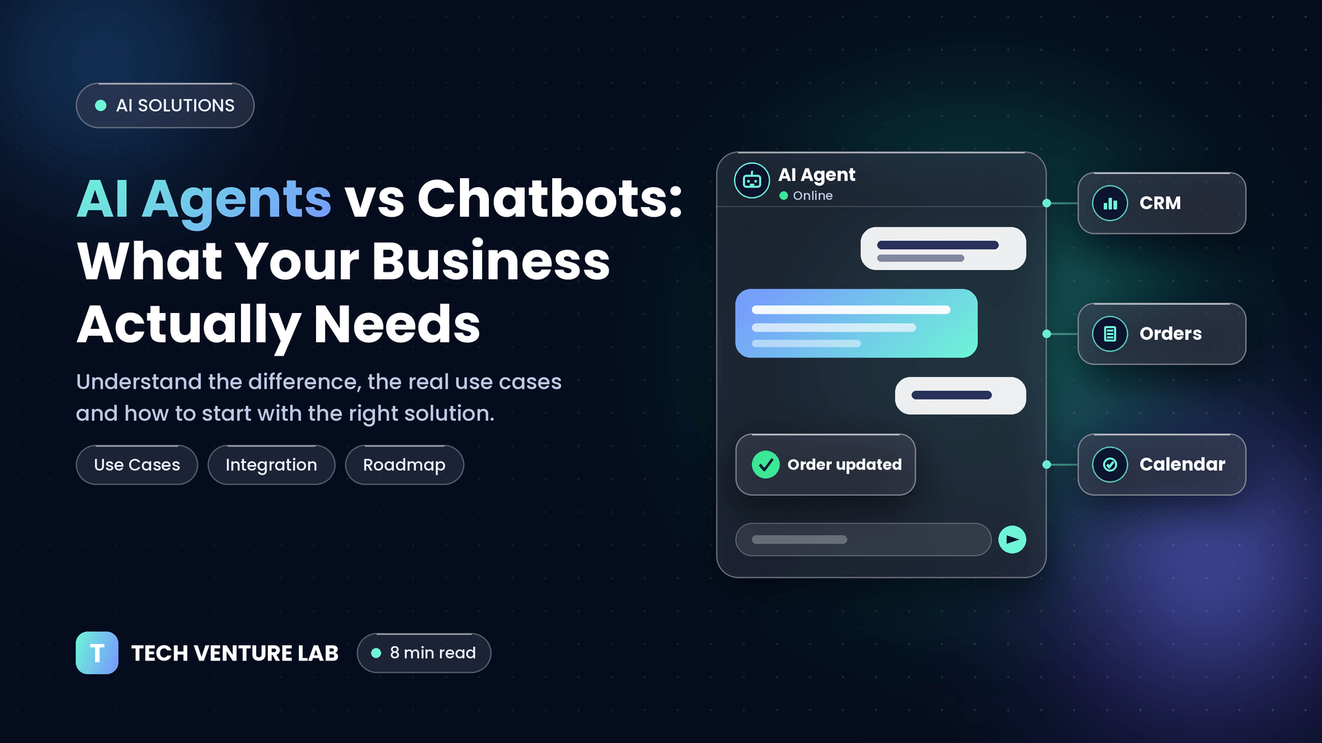 AI agents vs chatbots: what your business actually needs – Tech Venture Lab
